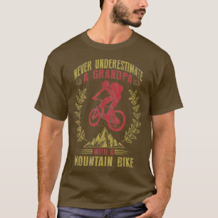 Camiseta Nunca Subestimes A Un Abuelo Con Bicicleta De Mont