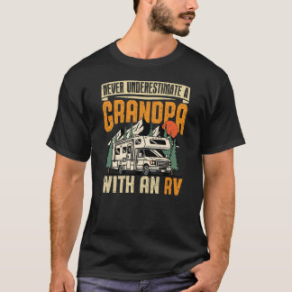 Camiseta Nunca Subestimes A Un Abuelo Con RV