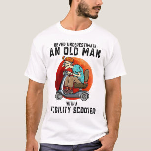 Camiseta Nunca subestimes a un anciano con movilidad