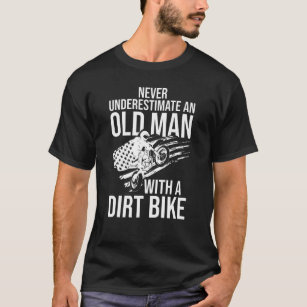 Camiseta Nunca subestimes a un anciano con una bicicleta su