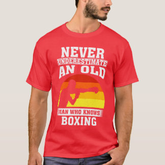 Camiseta Nunca subestimes a un anciano que conoce el boxeo