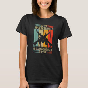 Camiseta Nunca subestimes a un anciano que tiene un DD 214