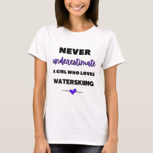 Camiseta Nunca subestimes a un chica al que le encanta el e