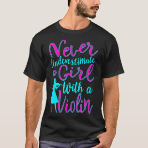 Camiseta Nunca subestimes a un Chica con un punto de Guay v