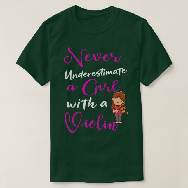 Camiseta Nunca subestimes a un Chica con un ratón gracioso  (Diseño del anverso)