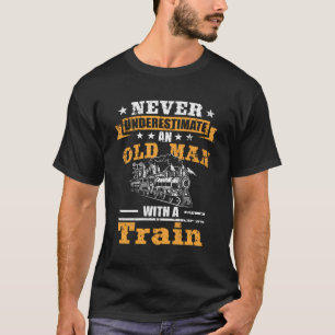 Camiseta Nunca Subestimes A Un Colector De Ferrocarriles De