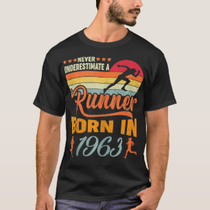 Camiseta Nunca subestimes a un corredor nacido 1963 58º cum
