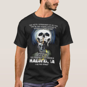 Camiseta Nunca subestimes a un hombre de MADRID IA