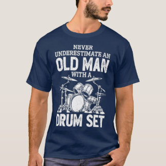 Camiseta Nunca Subestimes A Un Hombre Mayor Con Un Juego De