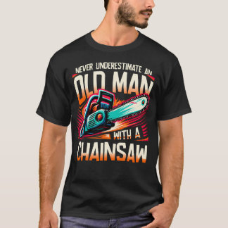 Camiseta Nunca Subestimes a un Hombre Mayor Con Una Motosie