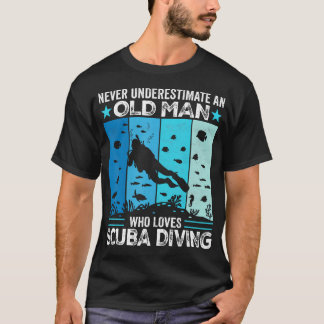 Camiseta Nunca Subestimes a un Hombre Mayor que Ama el Buce
