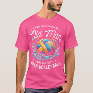 Camiseta Nunca Subestimes A Un Hombre Mayor Que Puede Jugar