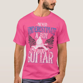 Camiseta Nunca Subestimes A Un Niño Con Una Guitarra
