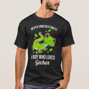 Camiseta Nunca Subestimes A Un Niño Que Ama A Geckos