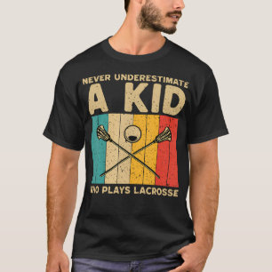 Camiseta Nunca Subestimes A Un Niño Que Juega Lacrosse