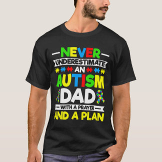 Camiseta Nunca Subestimes A Un Padre Autismo - Awarene Del 