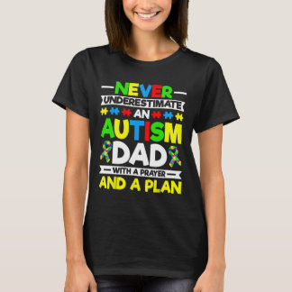 Camiseta Nunca Subestimes A Un Padre Autismo - Awarene Del 
