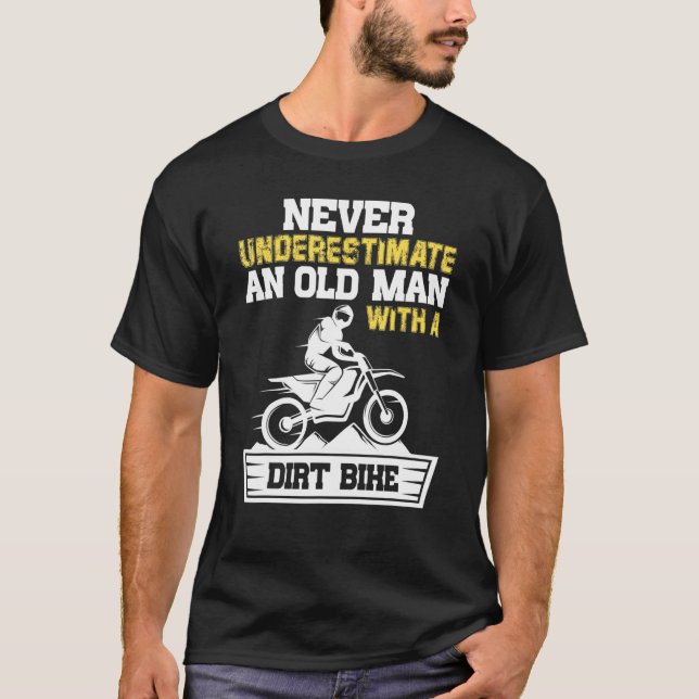 Camiseta Nunca Subestimes A Un Viejo Con Una Bici De Sucied (Anverso)