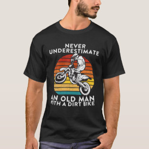 Camiseta Nunca Subestimes A Un Viejo Con Una Bicicleta Suci