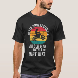 Camiseta Nunca Subestimes A Un Viejo Con Una Bicicleta Suci
