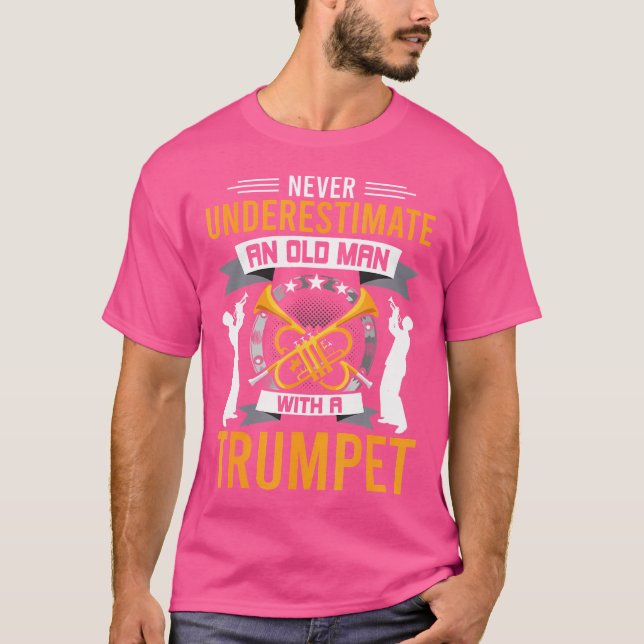 Camiseta Nunca Subestimes A Un Viejo Con Una Trucha (Anverso)
