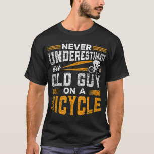 Camiseta Nunca subestimes a un viejo en bicicleta
