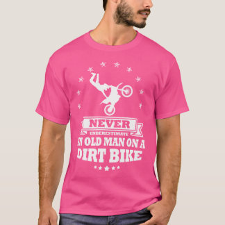 Camiseta Nunca Subestimes A Un Viejo En Un Moto De Biciclet