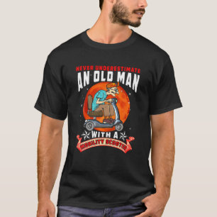 Camiseta Nunca Subestimes A Un Viejo Hombre Con Moto De Mot