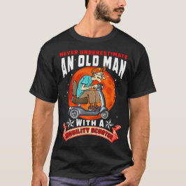 Camiseta Nunca Subestimes A Un Viejo Hombre Con Moto De Mot