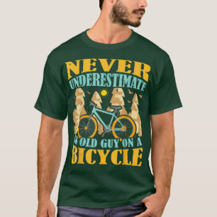 Camiseta Nunca Subestimes A Un Viejo Hombre Con Una Bicicle