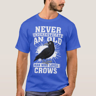 Camiseta Nunca Subestimes A Un Viejo Que Ama A Los Crows