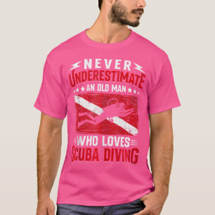 Camiseta Nunca Subestimes A Un Viejo Que Ama La Div De Scub