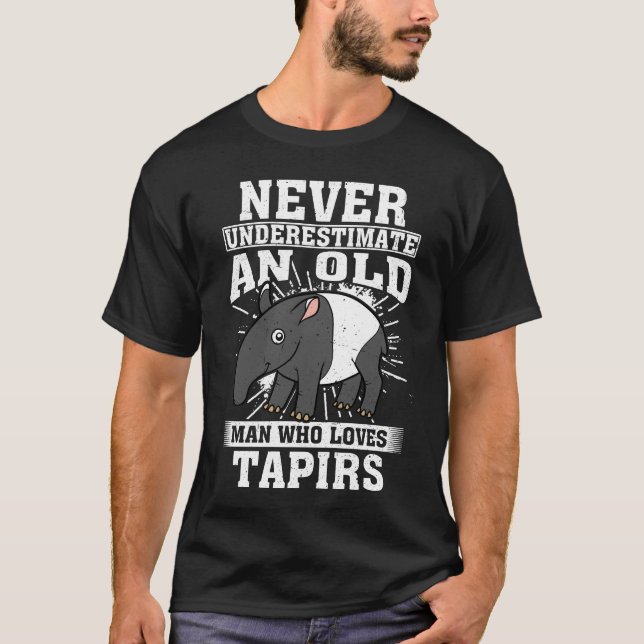 Camiseta Nunca Subestimes A Un Viejo Que Ama Los Tapis (Anverso)