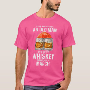 Camiseta Nunca Subestimes A Un Viejo Que Ama Whiskey M