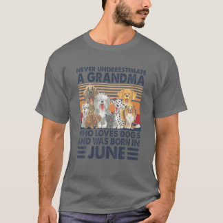Camiseta Nunca Subestimes A Una Abuela Que Ama A Los Perros