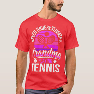 Camiseta Nunca Subestimes A Una Abuela Que Juega Al Tenis G