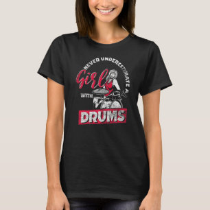 Camiseta Nunca Subestimes A Una Chica Con Mujeres De Música
