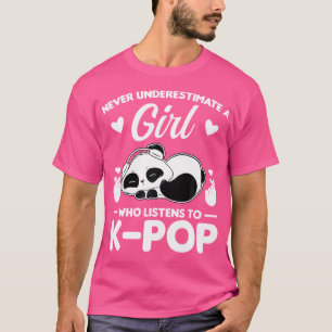 Camiseta Nunca Subestimes a una Chica que Escucha K-Pop K-P