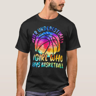 Camiseta Nunca Subestimes a una Chica que Juega Baloncesto 