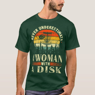 Camiseta Nunca Subestimes A Una Mujer Con Un Vinta De Golf 