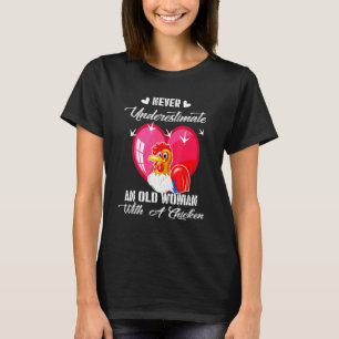 Camiseta Nunca Subestimes A Una Mujer Mayor Con Un Co De Po