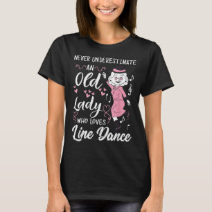 Camiseta Nunca Subestimes A Una Vieja Que Ama A Line Dan