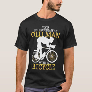 Camiseta Nunca subestimes al viejo ciclista