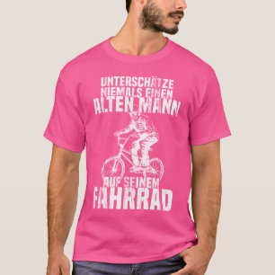 Camiseta Nunca Subestimes Al Viejo En El Skeleton De Bicicl