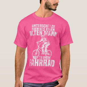 Camiseta Nunca Subestimes Al Viejo En El Skeleton De Bicicl