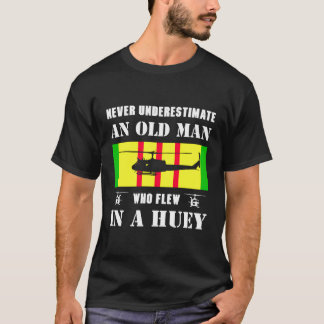Camiseta Nunca Subestimes Al Viejo Que Voló En Huey Vietn