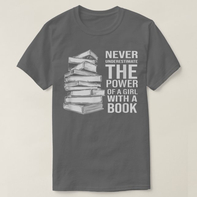 Camiseta Nunca subestimes el poder de un Chica con un Boo (Diseño del anverso)