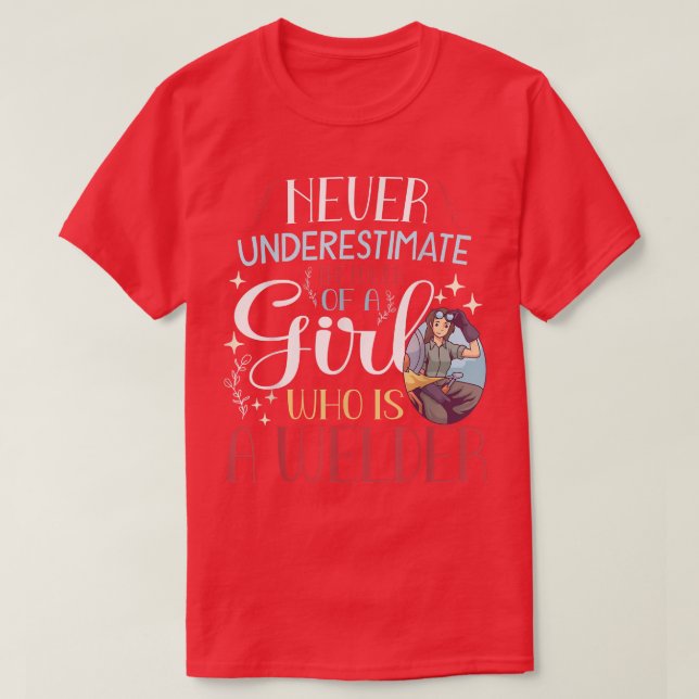 Camiseta Nunca subestimes el poder de un Chica que es un W (Diseño del anverso)