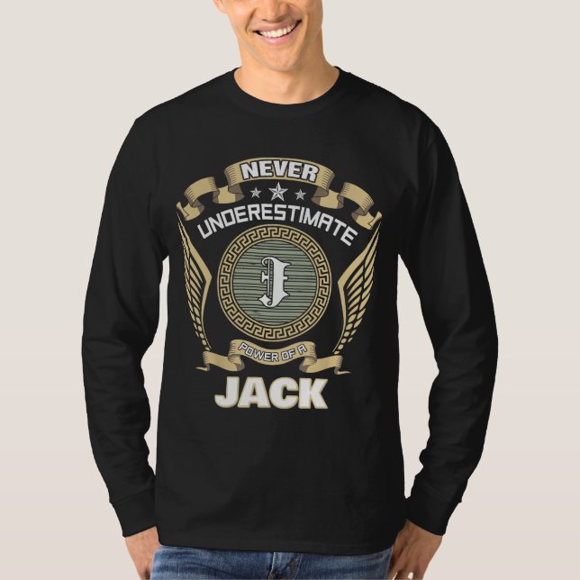 CAMISETA NUNCA SUBESTIMES EL PODER DE UN JACK (Anverso)