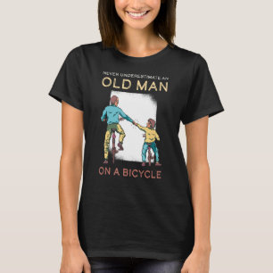 Camiseta Nunca subestimes la bicicleta de montaña del viejo